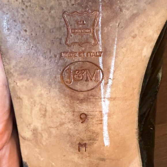 🌟HP🌟VTG 1980s-90s Johnston & Murphy Black Patent Leather Slip on Loafers 9M - Picture 12 of 12